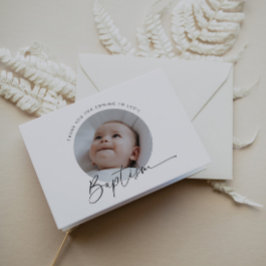 Taufe Foto Danke Karte