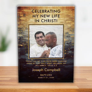 Taufe Foto Keepake Geschenk Christlicher moderner 