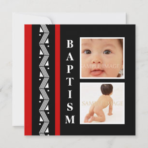 Taufe Funky Baby Foto PERSONALISIEREN Einladung