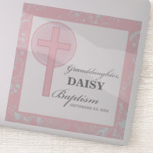 Taufe Großtochter Pink Lace Personalisiert