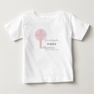 Taufe Großtochter Pink Lace Personalisiert Baby T-shirt