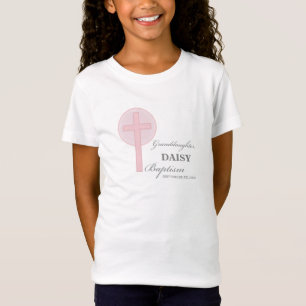 Taufe Großtochter Pink Lace Personalisiert T-Shirt
