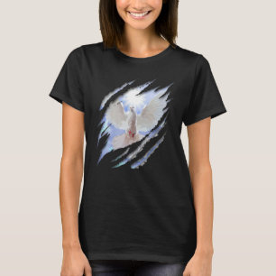 Taufe Heiliger Geist White Dove getauft Christlich T-Shirt