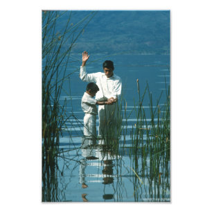 Taufe im LDS Art Poster des Lake Atitlan™
