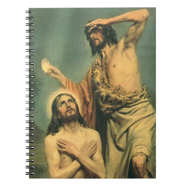 Taufe Jesu Christi durch Johannes den Täufer Notizblock (Vorderseite)