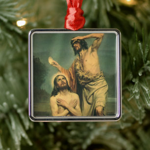 Taufe Jesu Christi durch Johannes den Täufer Ornament Aus Metall