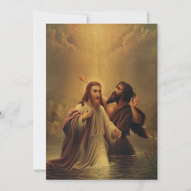 Taufe Jesu Christi Einladung (Vorderseite)