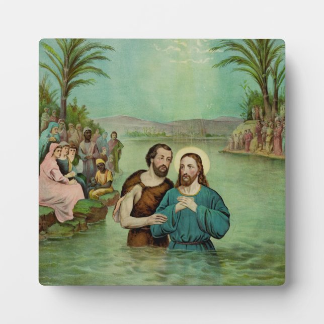 Taufe Jesu Christi Fotoplatte (Vorderseite)