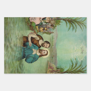 Taufe Jesu Christi Geschenkpapier Set