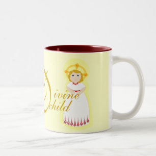 Taufe, Kommunion, das Mug-Cust. der Bestätigung Zweifarbige Tasse