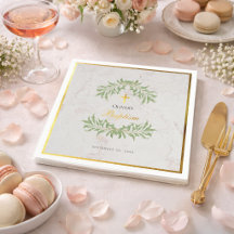 Taufe Marmorfoliage Imitate Gold Foil Calligrafy