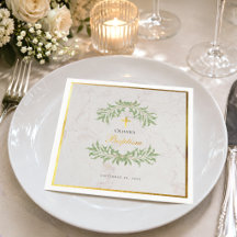 Taufe Marmorfoliage Imitate Gold Foil Calligrafy
