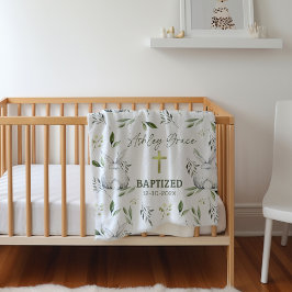 Taufe mit Cross, Bunny Fleece Blanket