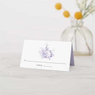 Taufe oder Weihnachtsfeier für Lilac und Silver Fl Platzkarte
