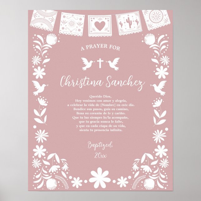 Taufe Pink Cielito Lindo ( Poster (Vorne)