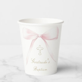 Taufe Rosa Bugbaby Pappbecher