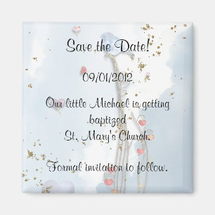 Taufe Save the Date Magnet