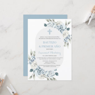 Taufe Spanische Einladung für Baby Boy