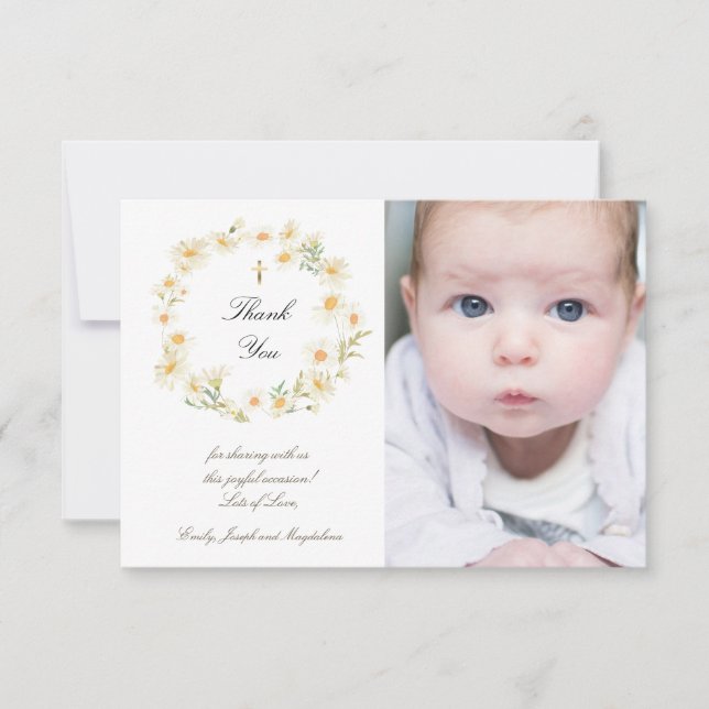 Taufenkarte danke einladung (Vorderseite)