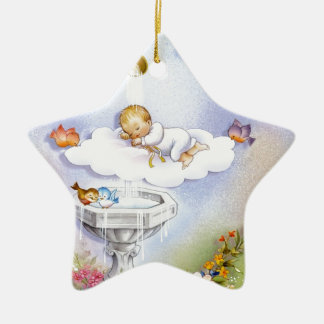Taufetaufbaby Keramik Ornament