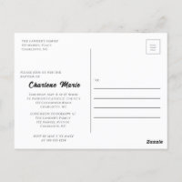 Tauffeier für Taufen Postkarte