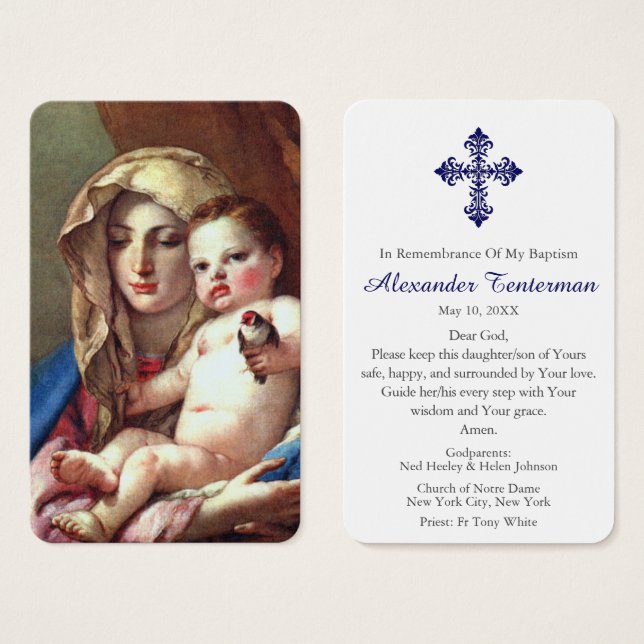 Taufgebet | Goldfinch - Madonna (Vorne & Hinten)