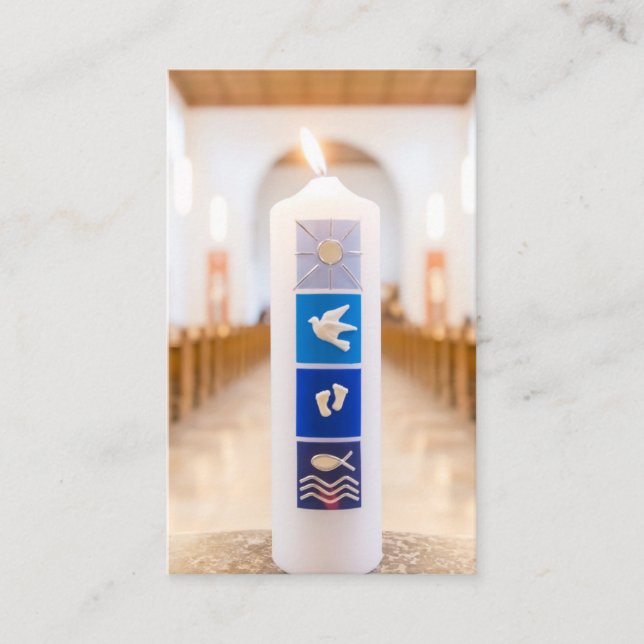 Taufgebet | Taufe Visitenkarte (Vorderseite)