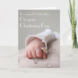 Taufkarte von Godparent zu Patenttochter Karte