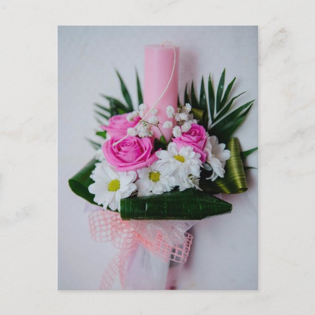 Taufkerze Postkarte (Vorderseite)