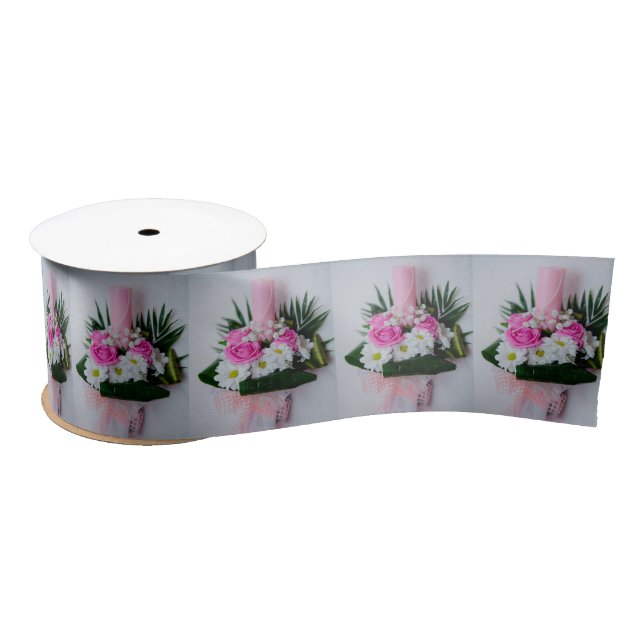 Taufkerze Satinband (Spule)