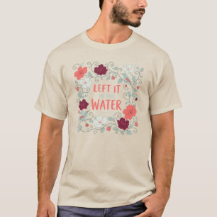 Taufkleid 'Links im Wasser gelassen' Florales Desi T-Shirt