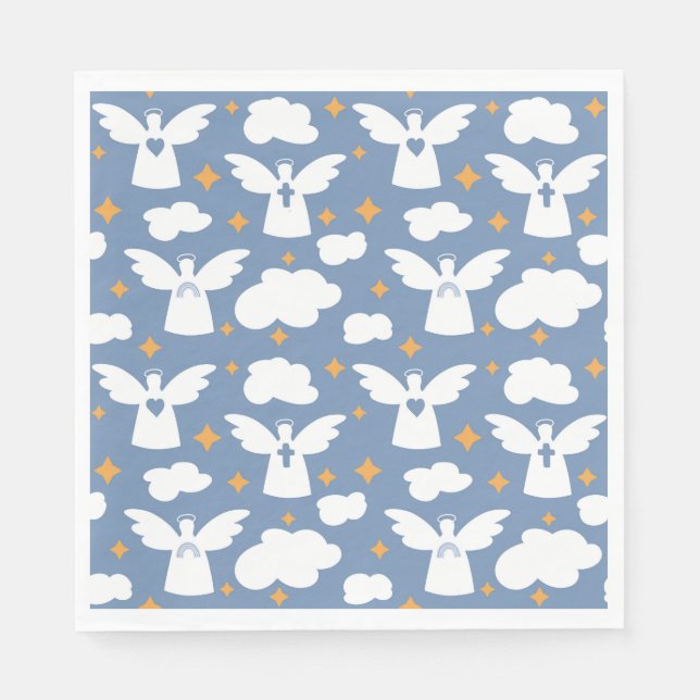 Taufpapier Angel Serviette (Vorderseite)