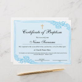 Taufschein, Baby Dedication