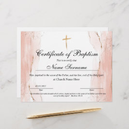 Taufschein, Baby Dedication