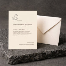 Taufurkunde Minimalist Paten Geschenk