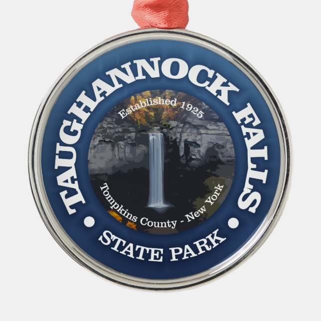 Taughannock Falls SP Ornament Aus Metall (Vorne)