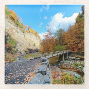 Taughannock fällt Staats-Park Glasuntersetzer