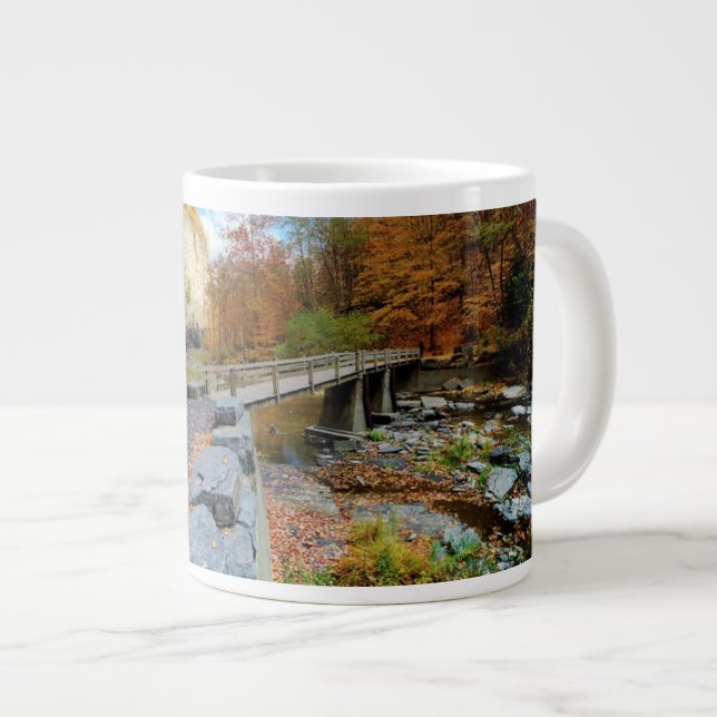 Taughannock fällt Staats-Park Jumbo-Tasse (Vorderseite Rechts)