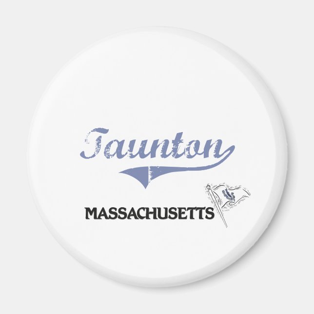 Taunton Massachusetts City Classic Magnet (Vorne)