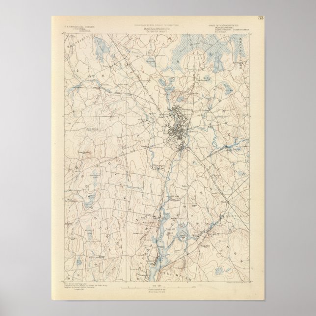 Taunton, Massachusetts Poster (Vorne)