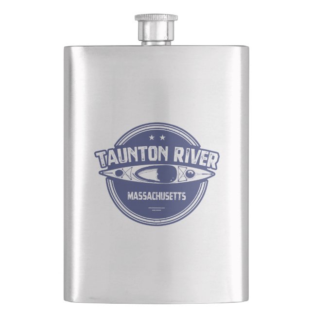 Taunton River Massachusetts Kayaking Flachmann (Vorderseite)