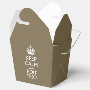 Taupe Behalte Ruhe und Ihren Text leicht Geschenkschachtel