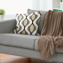 Taupe Beige Tan Gray White Ogees Waves