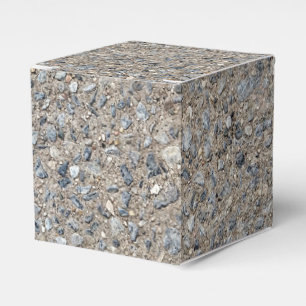 Taupe Beton Zement Blauer Aggregatweg Geschenkschachtel