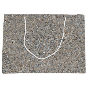 Taupe Beton Zement Blauer Aggregatweg Große Geschenktüte