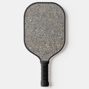 Taupe Beton Zement Blauer Aggregatweg Pickleball Schläger