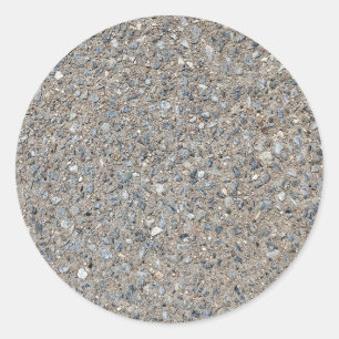 Taupe Beton Zement Blauer Aggregatweg Runder Aufkleber