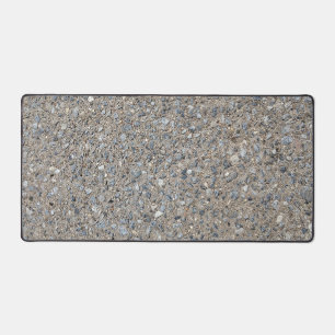 Taupe Beton Zement Blauer Aggregatweg Schreibtischunterlage