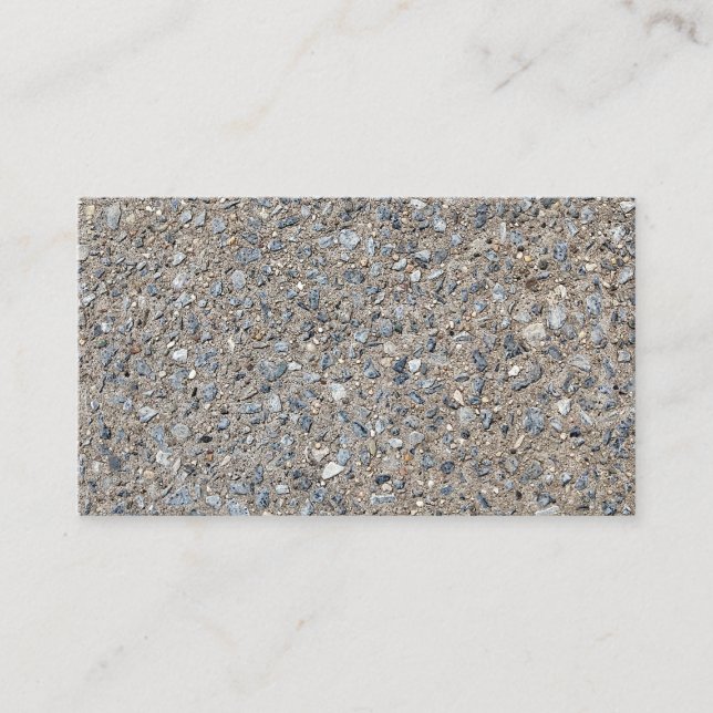 Taupe Beton Zement Blauer Aggregatweg Visitenkarte (Vorderseite)