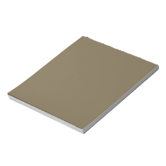 Taupe braune Farbe Hintergrund anpassbar Notizblock (Rotiert)